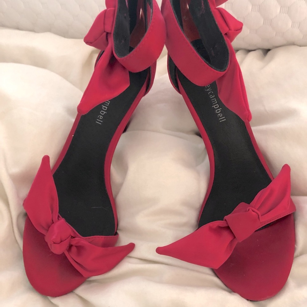 Jeffrey Campbell Hot Pink Satin Heels